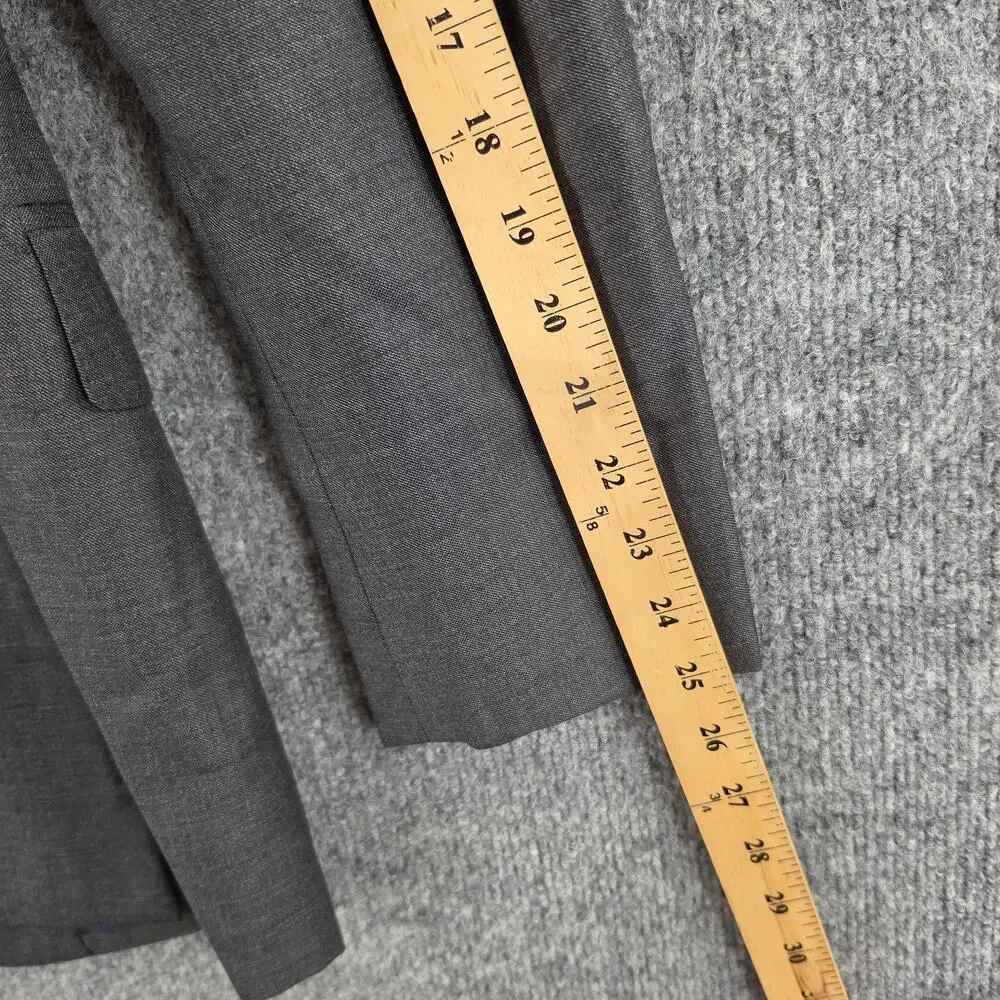 Suitsupply Blazer Men 34L Napoli Gray Wool Vitale Barberis Canonico Sport Coat